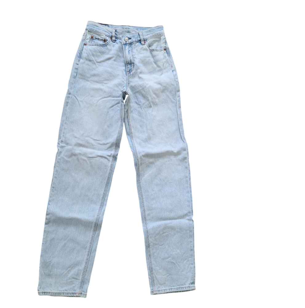 American Eagle Highest Rise Baggy Straight Jean Size 0